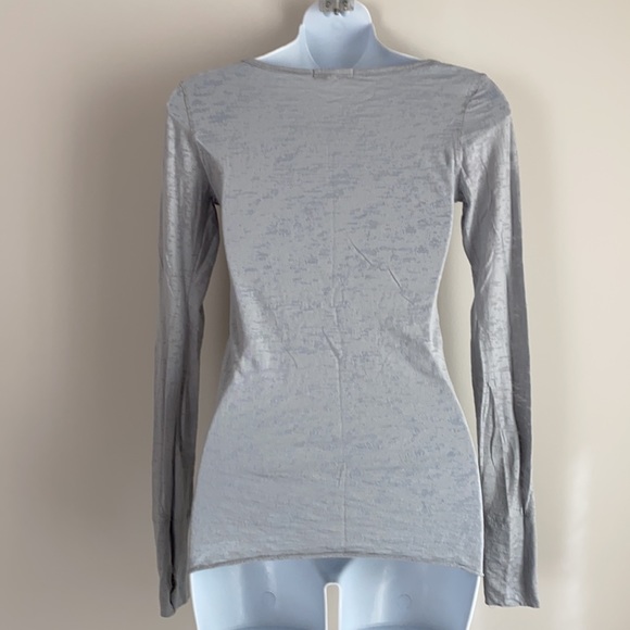 Last DAY Ballerina Burnout Long Sleeve Tee Gray - Picture 7 of 8